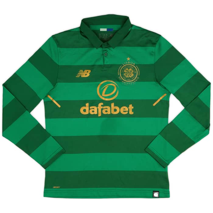 2017-18 Celtic 'Lisbon Lions 50th Anniversary' Away L/S Shirt - 6/10 - (S)