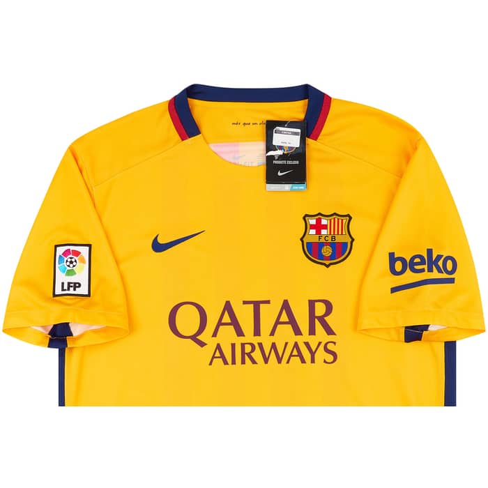 2015-16 Barcelona Away Shirt Messi #10 - NEW - (S)