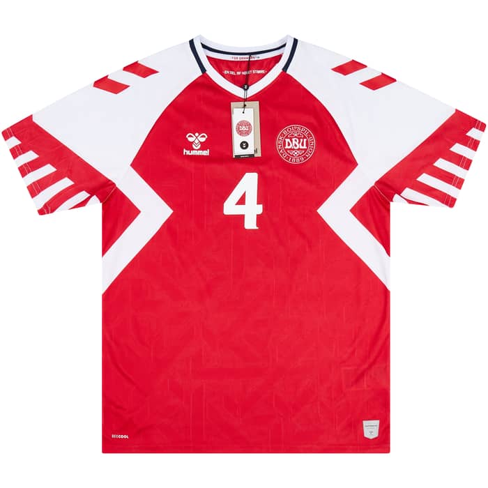 2023-24 Denmark Home Shirt Kjaer #4
