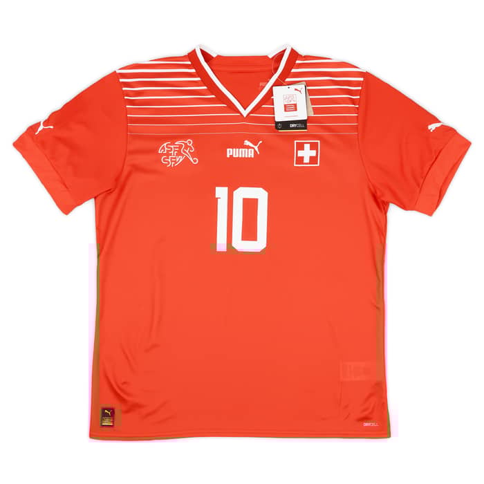 2022-23 Switzerland Home Shirt Xhaka #10