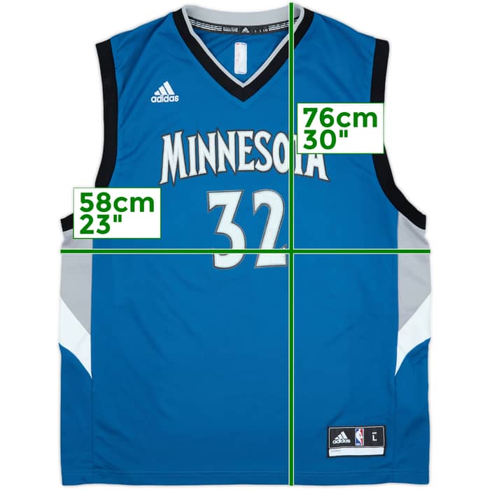 2015-17 Minnesota Timberwolves Towns #32 adidas Away Jersey - 5/10 - (L)
