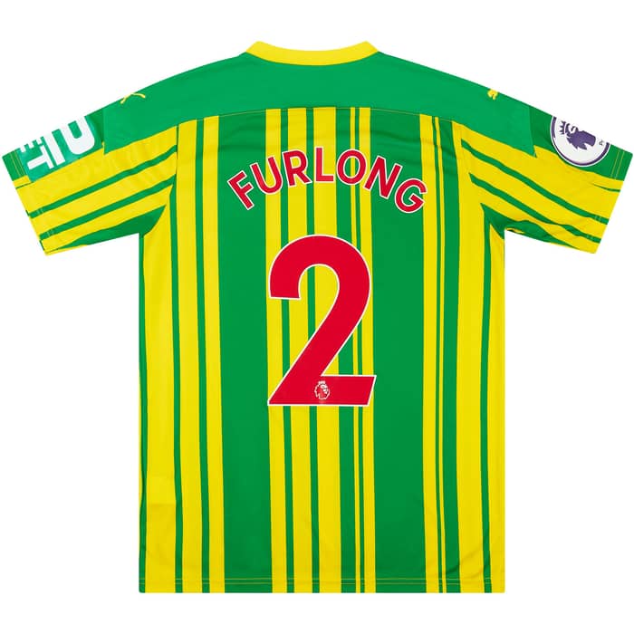 2020-21 West Brom Match Issue Away Shirt Furlong #2 (v Manchester United)