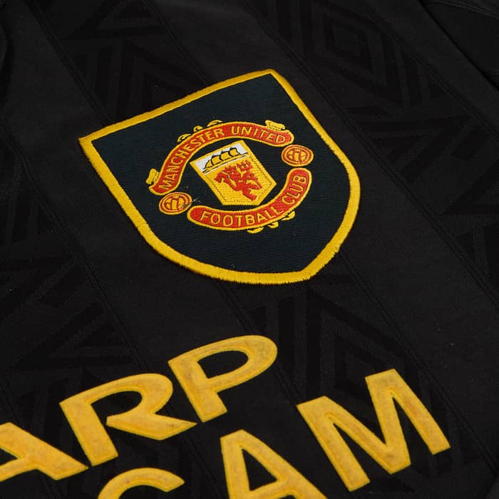 1993-95 Manchester United Away Full Kit - 8/10 - (XL)
