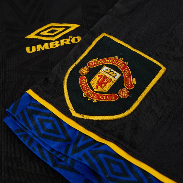 1993-95 Manchester United Away Full Kit - 8/10 - (XL)