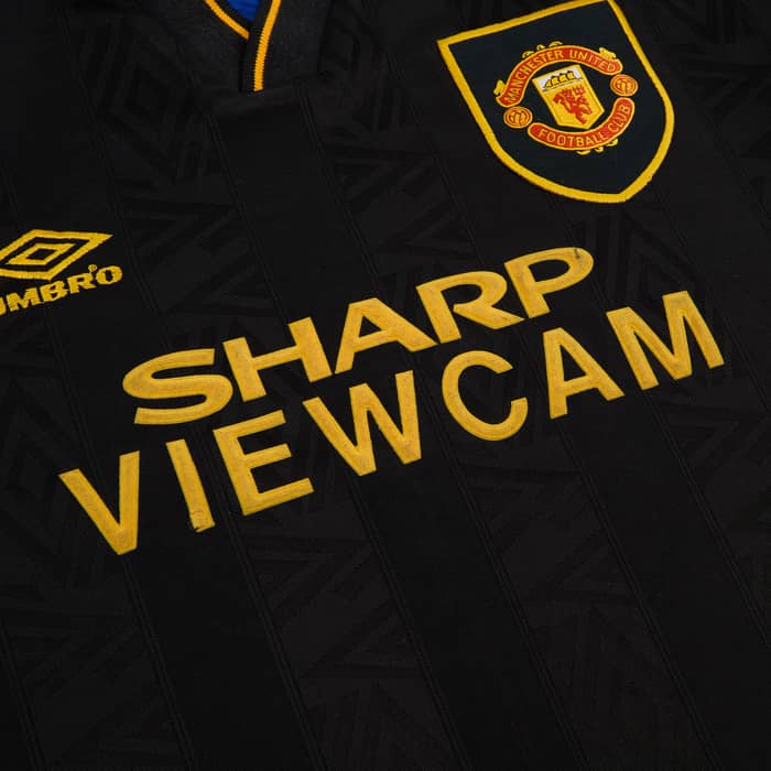 1993-95 Manchester United Away Full Kit - 8/10 - (XL)