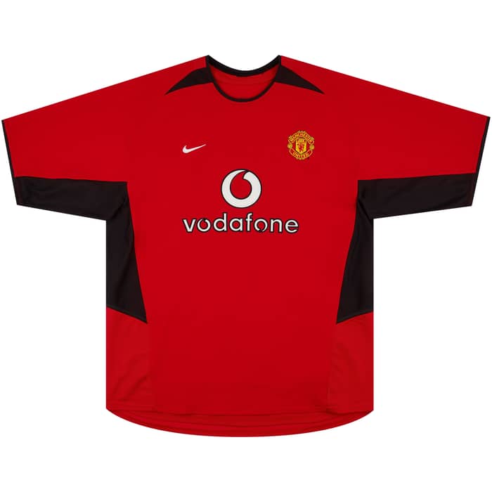 2002-04 Manchester United Home Shirt Beckham #7 - 8/10 - (S)