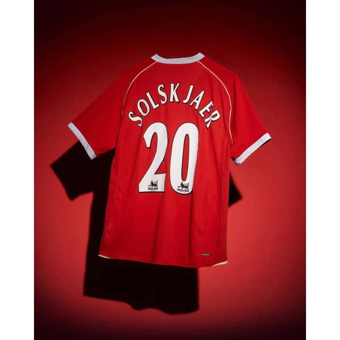 2006-07 Manchester United Maillot Domicile Solskjaer #20 - 8/10 - (S)