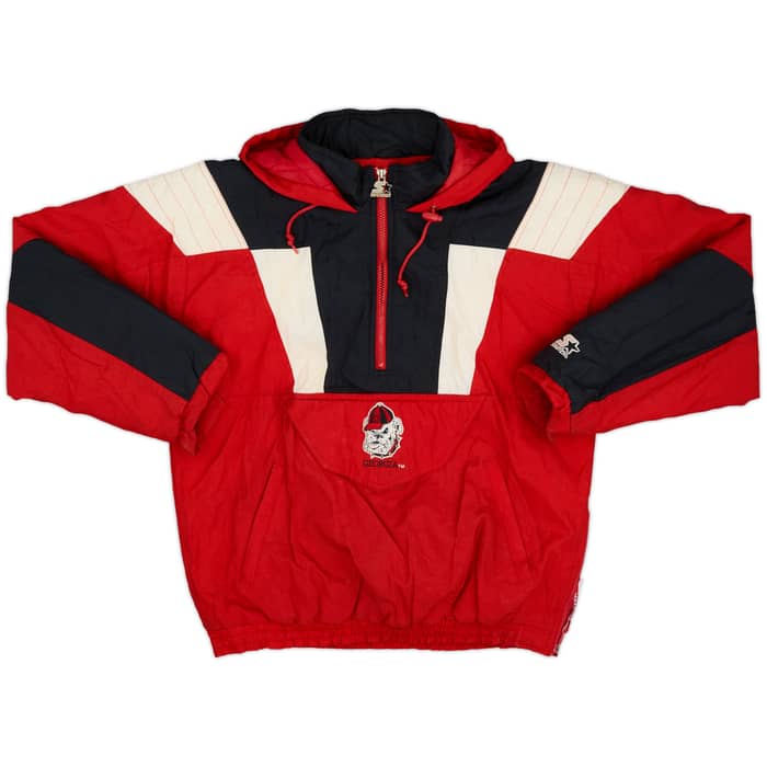 1990s Georgia Bulldogs Starter 1/2 Zip Rain Coat - 8/10 - (S)