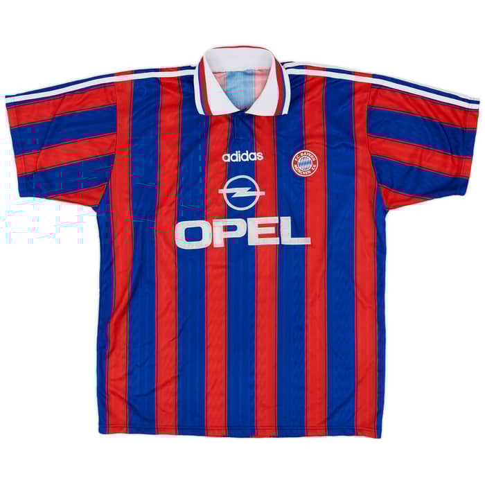 1995-97 Bayern Munich Home Shirt Kostadinov #19 - 7/10 - (XL)