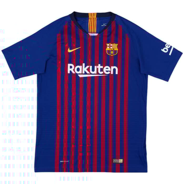 2018-19 Barcelona Authentic Home Shirt - 8/10 - (XL.Boys)