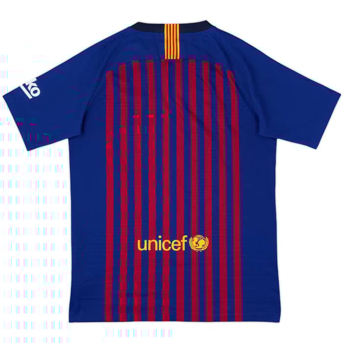 2018-19 Barcelona Authentic Home Shirt - 8/10 - (XL.Boys)