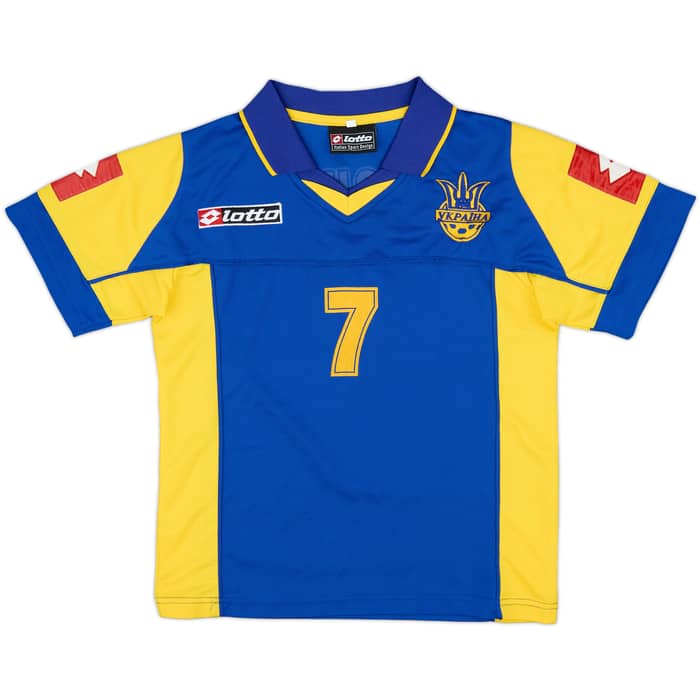 2004-05 Ukraine Away Shirt Shevchenko #7 - 8/10 - (M.Boys)