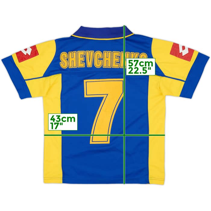 2004-05 Ukraine Away Shirt Shevchenko #7 - 8/10 - (M.Boys)