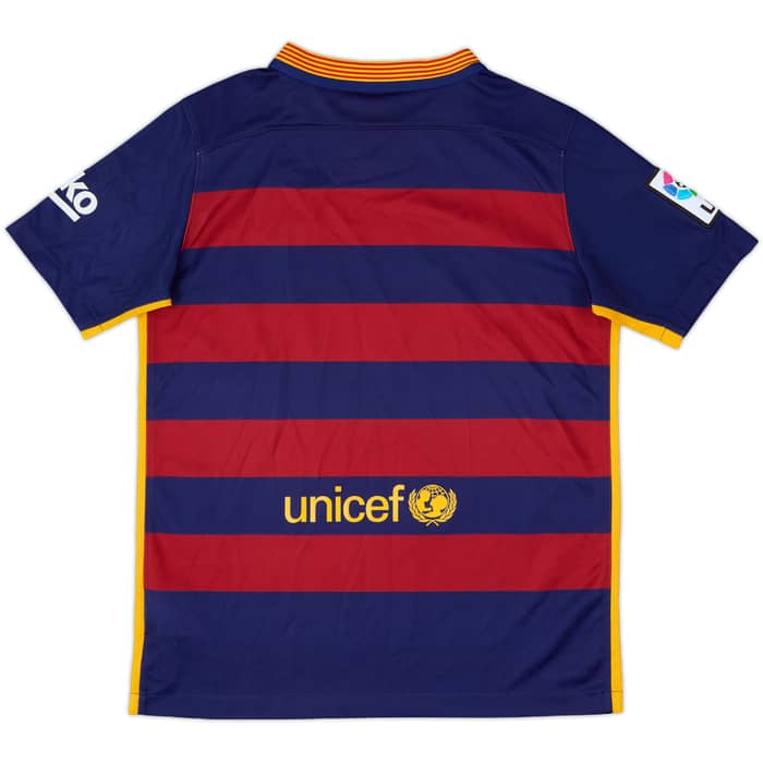 2015-16 Barcelona Home Shirt - 8/10 - (L.Boys)