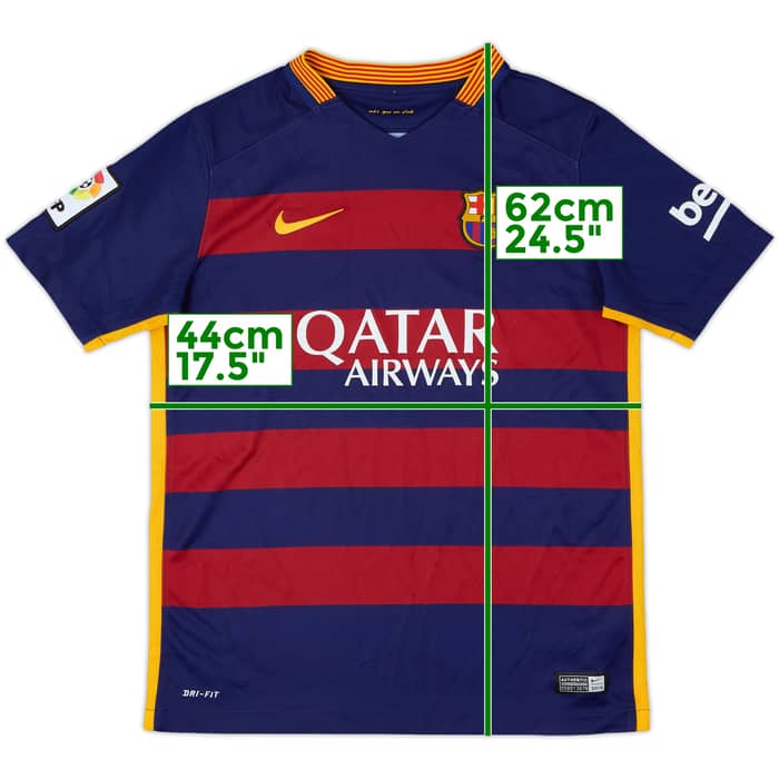 2015-16 Barcelona Home Shirt - 8/10 - (L.Boys)