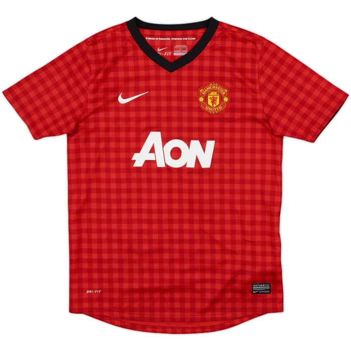 2012-13 Manchester United Home Shirt v.Persie #20 - 8/10 - (L.Boys)
