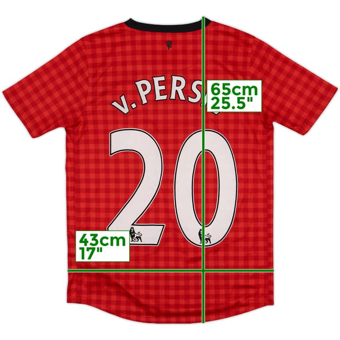 2012-13 Manchester United Home Shirt v.Persie #20 - 8/10 - (L.Boys)