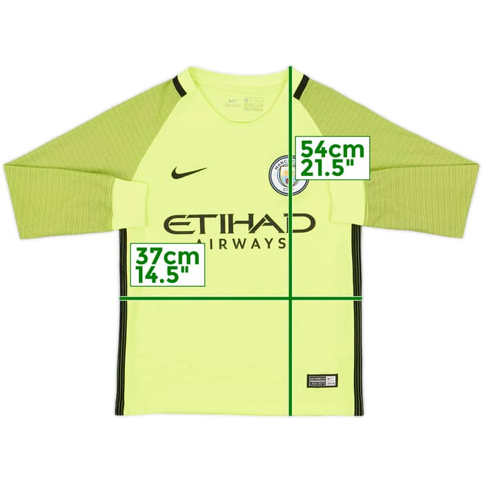 2016-17 Manchester City GK Shirt - 8/10 - (6-8 Years)