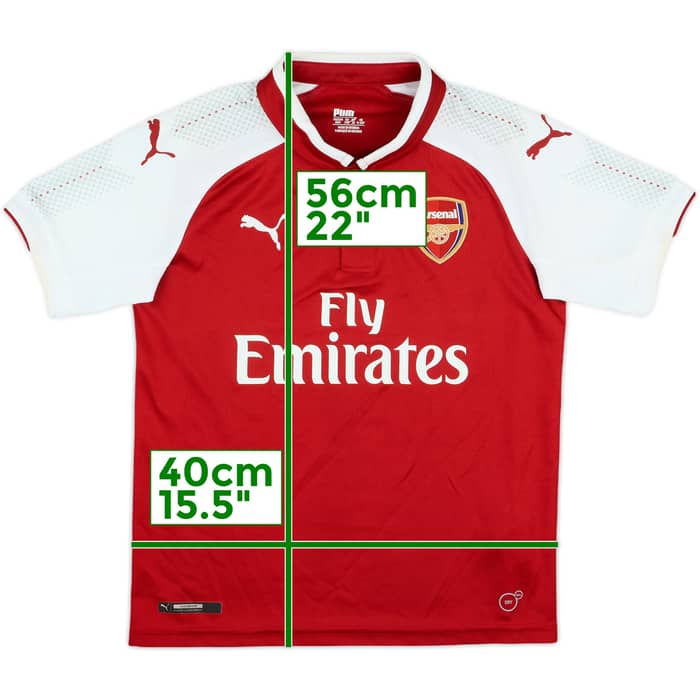2017-18 Arsenal Home Shirt - 7/10 - (S.Boys)