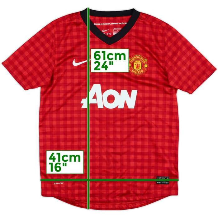 2013-14 Manchester United Home Shirt - 6/10 - (M.Boys)