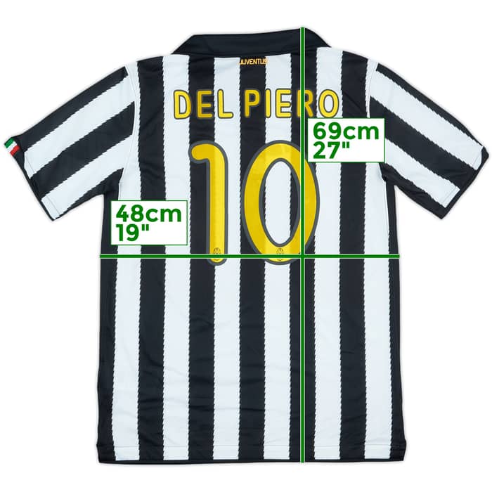 2010-11 Juventus Home Shirt Del Piero #10 - 10/10 - (XL.Boys)