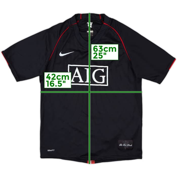 2007-08 Manchester United Away Shirt - 7/10 - (XL.Boys)