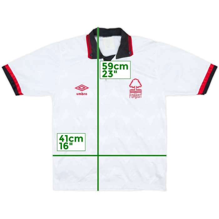 1989-91 Nottingham Forest Away Shirt - 9/10 - (M.Boys)