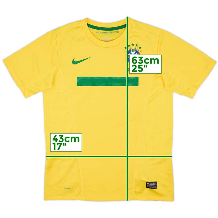 2011 Brazil Home Shirt - 8/10 - (L.Boys)