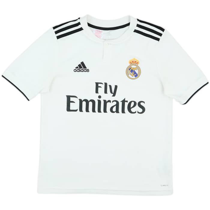 2018-19 Real Madrid Home Shirt - 9/10 - (L.Boys)