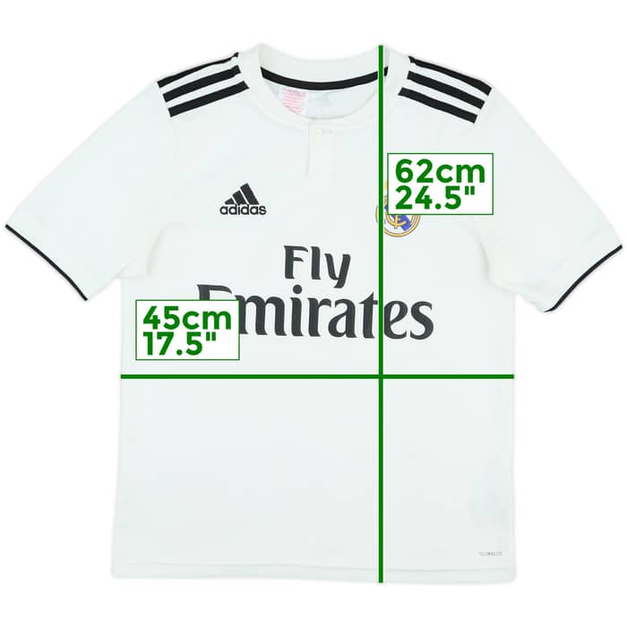 2018-19 Real Madrid Home Shirt - 9/10 - (L.Boys)