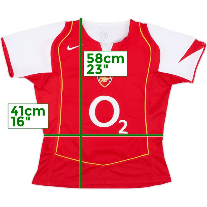 2004-05 Arsenal Home Shirt - 8/10 - (Women's S)