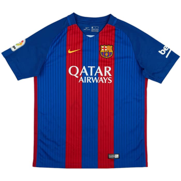 2016-17 Barcelona Home Shirt - 8/10 - (XL.Boys)