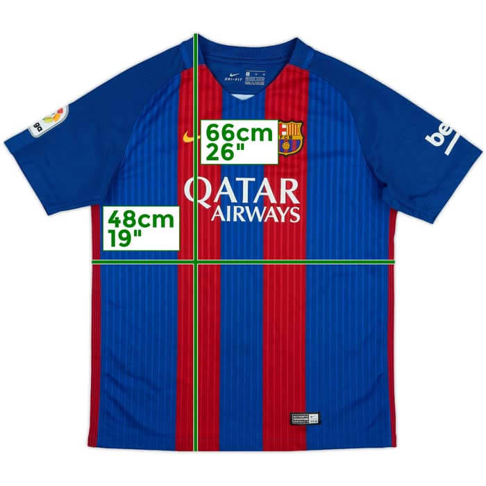 2016-17 Barcelona Home Shirt - 8/10 - (XL.Boys)