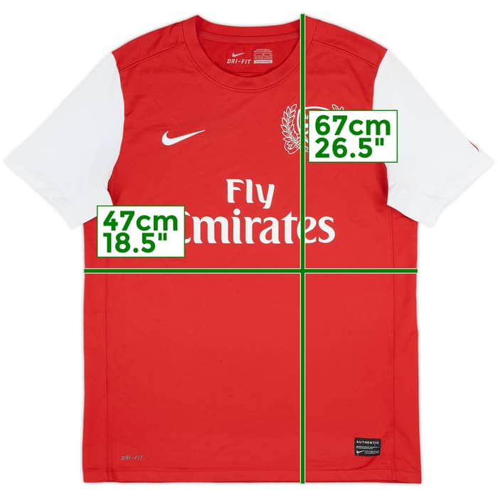 2011-12 Arsenal Home Shirt - 8/10 - (XL.Boys)