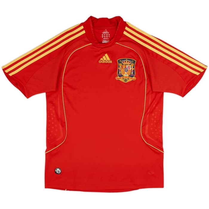 2007-09 Spain Home Shirt - 9/10 - (L.Boys)