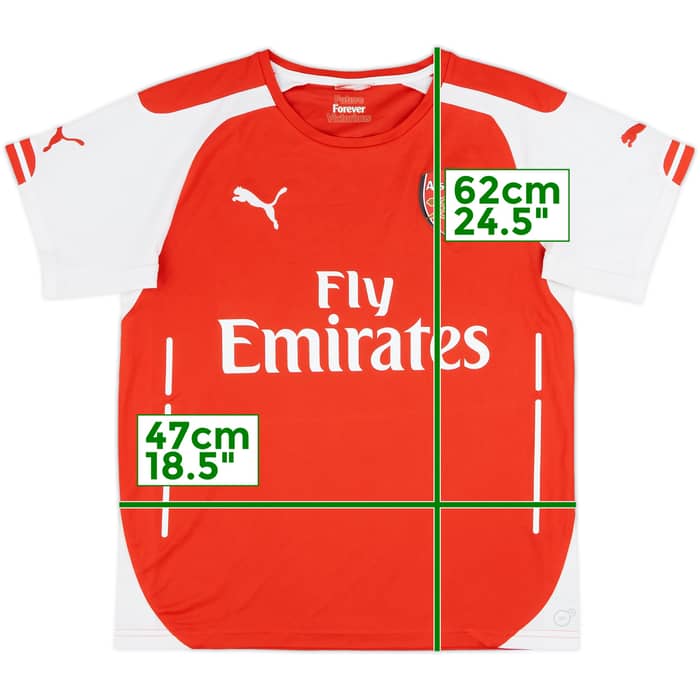 2014-15 Arsenal Home Shirt - 8/10 - (M.Boys)