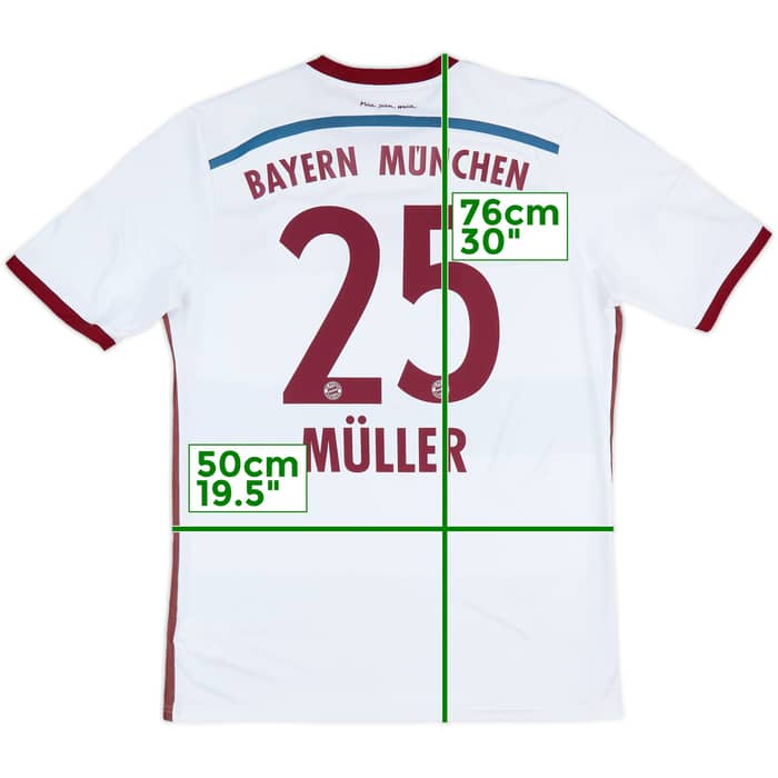 2014-15 Bayern Munich Away Shirt Muller #25 - 6/10 - (L)