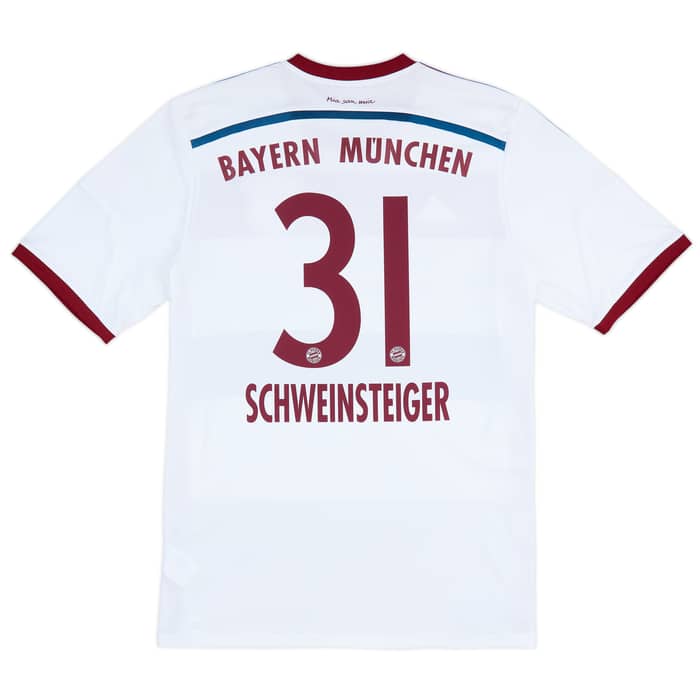 2014-15 Bayern Munich Away Shirt Schweinsteiger #31 - 9/10 - (L)