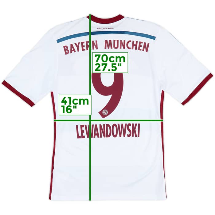 2014-15 Bayern Munich Away Shirt Lewandowski #9 - 8/10 - (S)