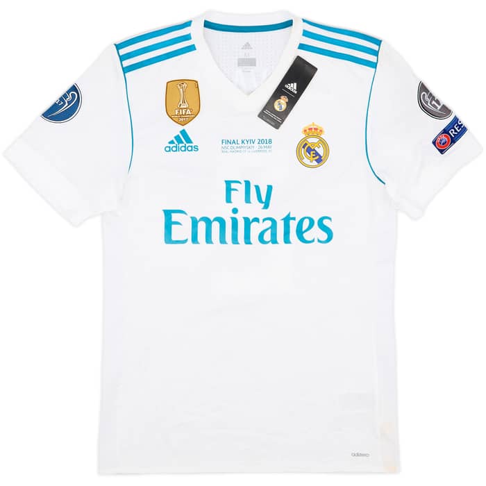 2017-18 Real Madrid 'Final Kyiv 2018' Home Shirt Carvajal #2 (M)