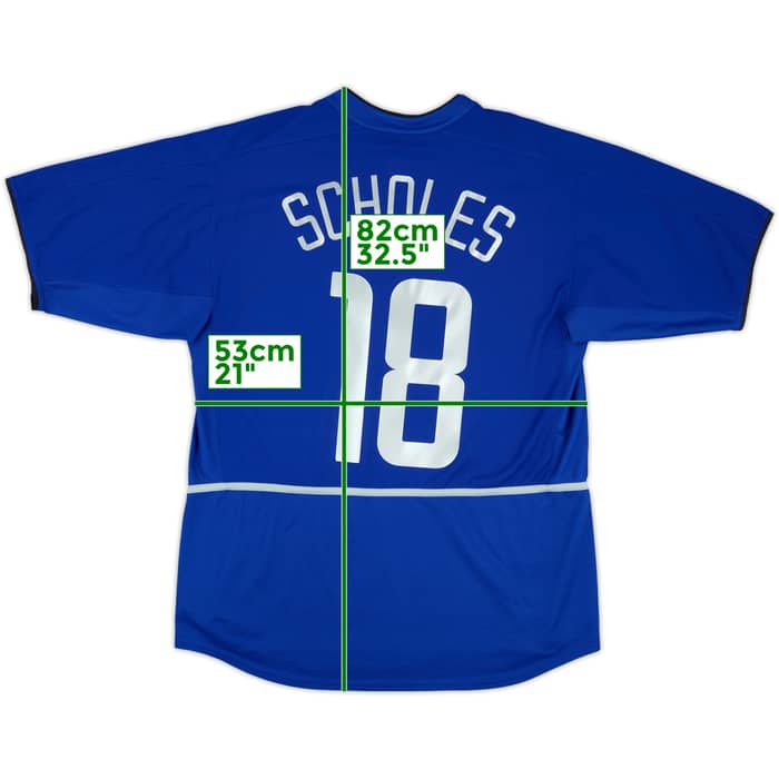 2002-03 Manchester United Third Shirt Scholes #18 - 6/10 - (L)