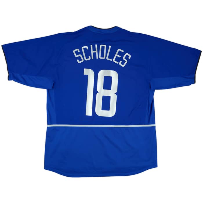 2002-03 Manchester United Third Shirt Scholes #18 - 5/10 - (XL)