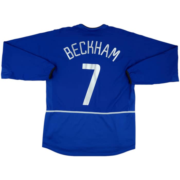 2002-03 Manchester United Third L/S Shirt Beckham #7 - 6/10 - (L)