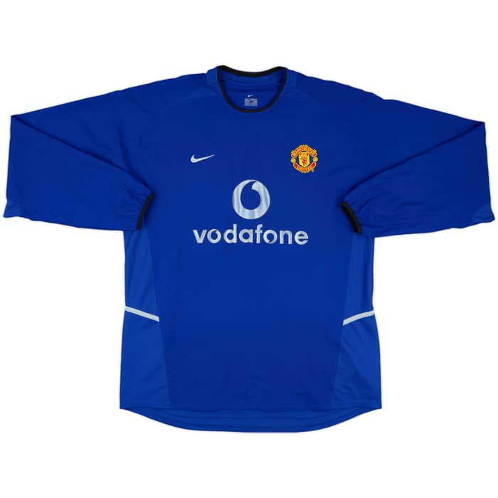 2002-03 Manchester United Third L/S Shirt Beckham #7 - 6/10 - (L)