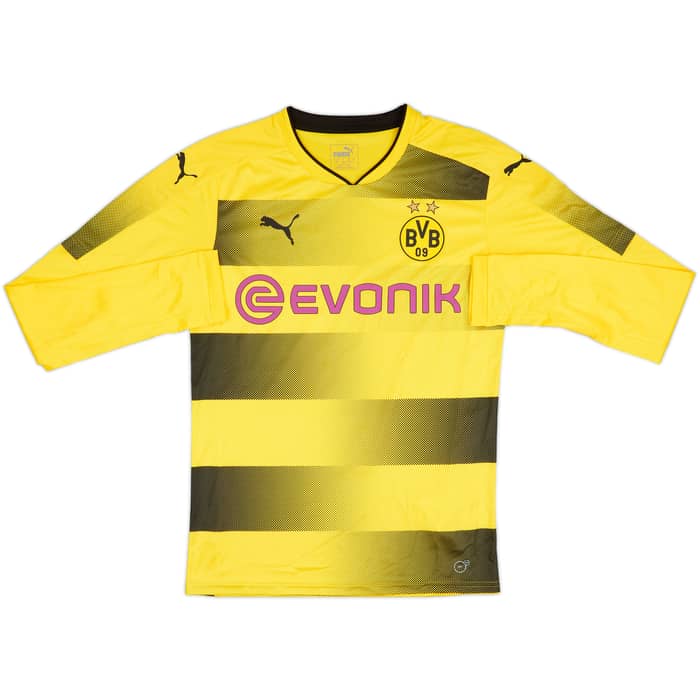 2017-18 Borussia Dortmund Authentic Home L/S Shirt Sancho #7 (S)