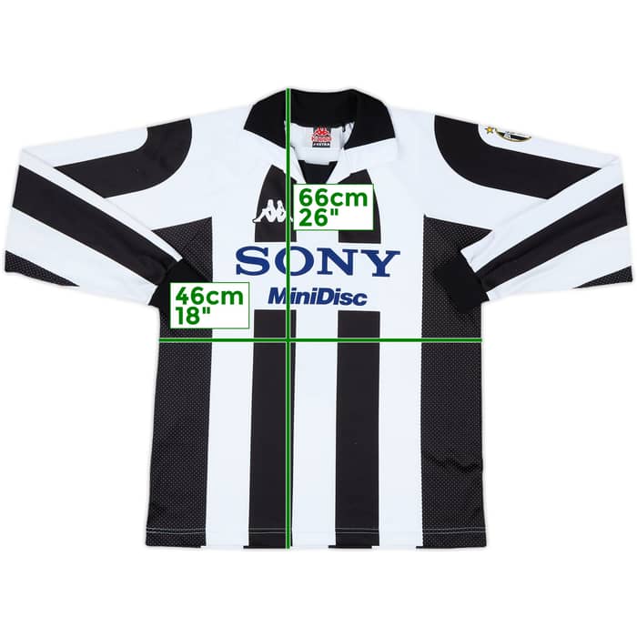 1997-98 Juventus Basic Centenary Home L/S Shirt - 7/10 - (XL.Boys)