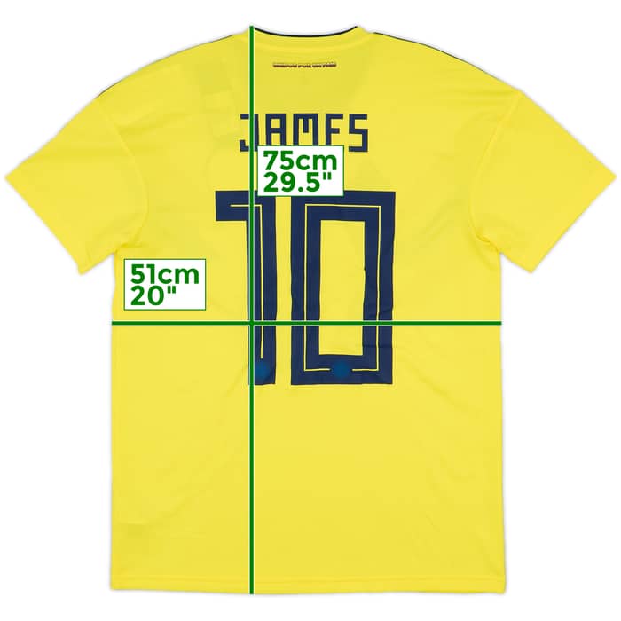 2018-19 Colombia Home Shirt James #10 (M)