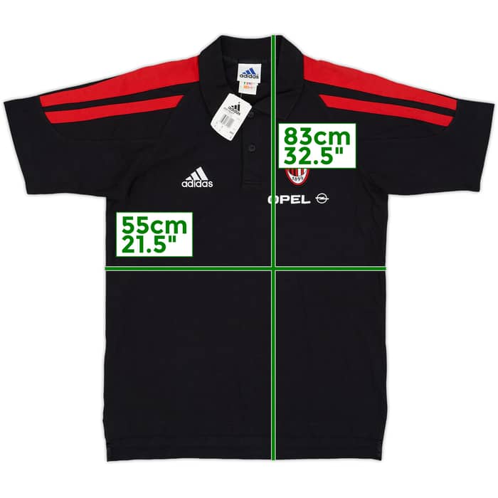2001-02 AC Milan adidas Polo Shirt (M)