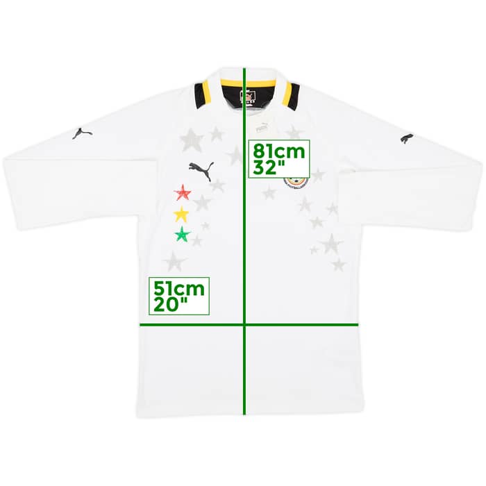 2012-13 Ghana Player Issue Home L/S Shirt (XXL)