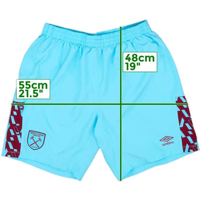 2022-23 West Ham Home Shorts - 9/10 - (L)